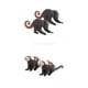 thumbnail image 1 of Fauna Animal Miniatura Juguete Educativo Negro +Fauna Animal Miniatura Juguete Educativo para Jacchus Yotijar Lobo Figuritas Muñecas, 1 of 6