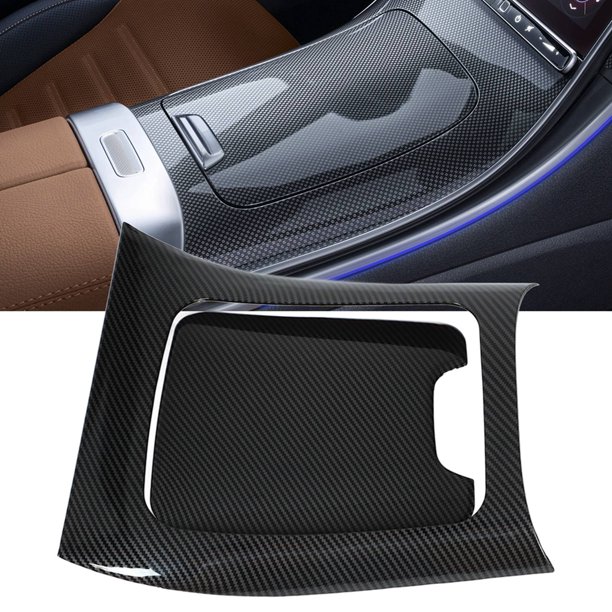 Cubiorta del Panel de Palanca de Cambios, Estilo de Fibra de Carbono, Panel de Cambio de Engranje, El Ribete de Desgate de la Ribete de Desgaste para el Automóvil
