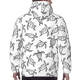 thumbnail image 7 of Sikiie Hand Drawn Turtle Men's Hoodie, Essentials Hoodie, Sweatshirt, Pullover Hooded Sweatshirt for Men-XX-Large, 7 of 7