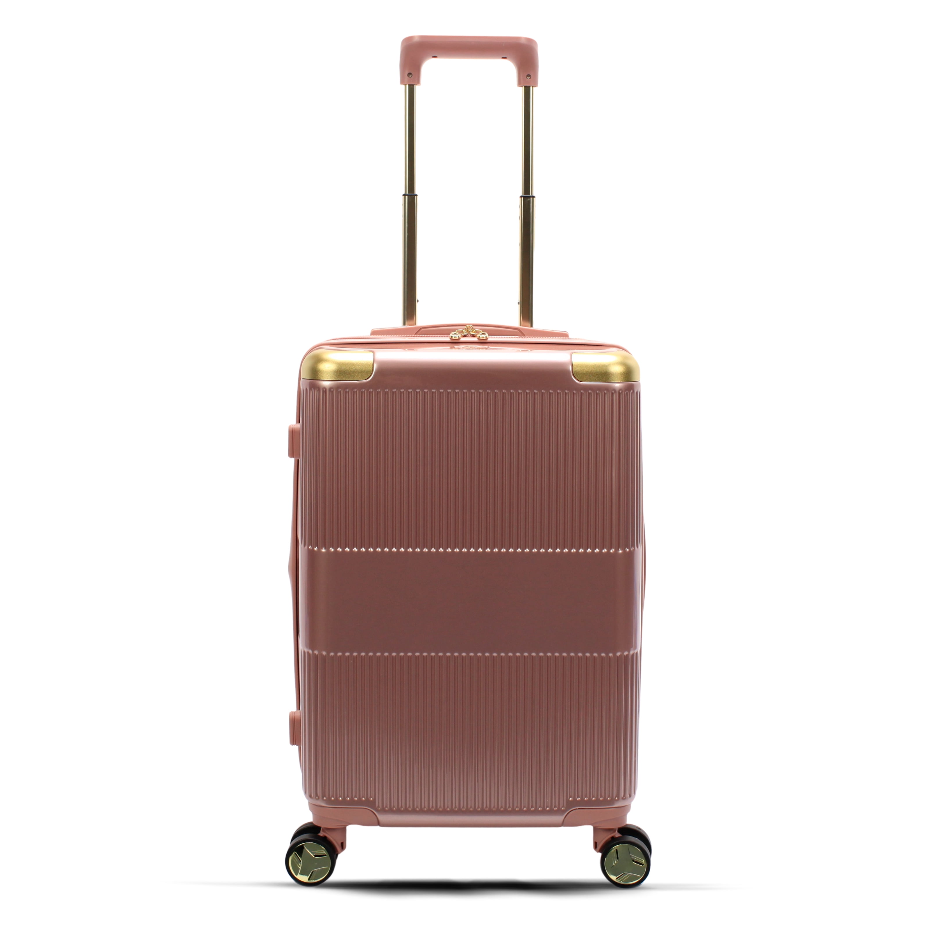 Protege 22 inch Carry-on Luggage Set with Luggage Tags, Blush Pink