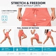 thumbnail image 6 of Women's High Waisted Yoga Shorts with Zipper Pockets, Loose Fit Drawstring Athletic Shorts for Women, Quick Dry Breathable Casual Workout Running Lounge Shorts for Gym Hiking Travel, 6 of 8