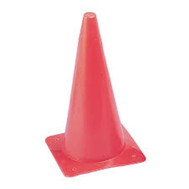 Cônes en Plastique de 12 Po de Hauteur - Rouge