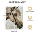 thumbnail image 2 of PIKWEEK Horse Canvas Wall Art White Horse Canvas Wall Decor Farmhouse Wall Pictures Wild Animal Canvas Prints Painting Modern Artwork for Living Room Bedroom Office Home Decor Framed Ready to Hang, 2 of 5