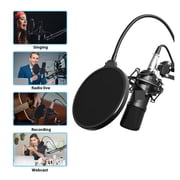 Microphone Condenser Professional Recording Studio Interface,Sound Card Podcasting Microfone
