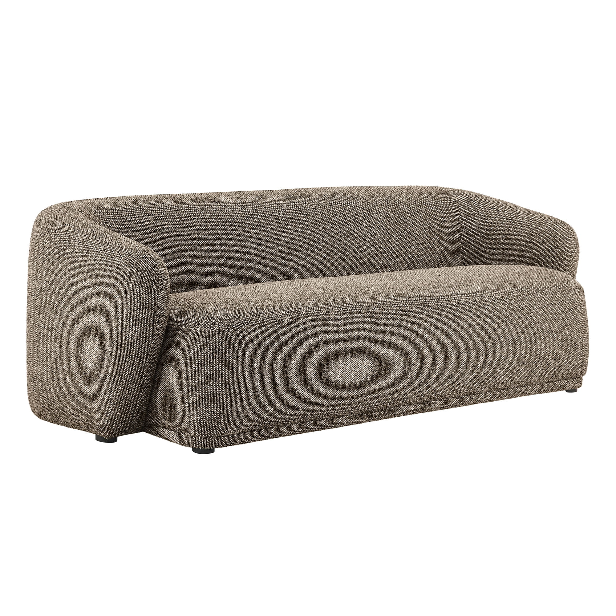 Monica 88 Inch Boucle Fabric Sofa in Earth