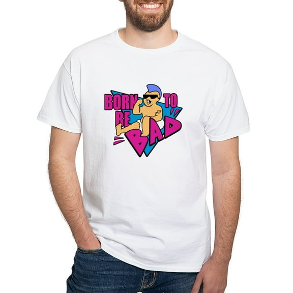 CafePress - Born To Be Bad White T Shirt - Men's Classic T-Shirts