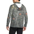 thumbnail image 4 of Xdegoge Men's Camo Sun Protection Hoodie Muscle Fit Long Sleeve Performance Top Forest Print Quick-Dry Athletic Hiking Shirt Workout Gym Outfits, 4 of 9