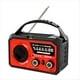thumbnail image 1 of Radio Meteorológica de Emergencia de 16000 MAh, con Energía Solar y Manivela, AM/FM/ SOS, Bluetooth 5.3, Carga Tipo C, Color Rojo., 1 of 5