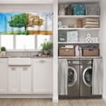 thumbnail image 5 of LALILO Kitchen Curtain Valance Tree Summer And Autumn Tree Rod Pocket Window Curtain 52"x 18" Set of 2, 5 of 5