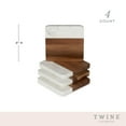 thumbnail image 4 of Twine Marble and Acacia Drink Coasters for Cocktails, Table Décor, Set of 4, 4 of 8