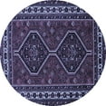 thumbnail image 1 of Ahgly Company Machine Washable Indoor Round Persian Blue Traditional Area Rugs, 3' Round, 1 of 4