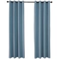 thumbnail image 3 of Xiao Hua Cortina larga - Cortinas azules 132cm*213cm, 1 pieza, cortinas de poliéster, cortinas opacas para ventanas de sala de estar y dormitorio,, 3 of 5