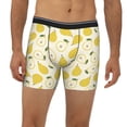 thumbnail image 2 of Men'S Boxer Briefs, Funny Pear Yellow Soft And Breathable Mens Underwear Boxer Briefs With Widen Waist, 2 of 2