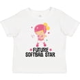 thumbnail image 3 of Inktastic Future Softball Star Girl Girls Toddler T-Shirt, 3 of 5
