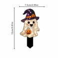 thumbnail image 3 of Lighted Halloween Ghost Stake With Pumpkin Outdoor Halloween Decoration 2D Spooky Ghost Halloween Lighted-Up Party Courtyard Porch Garden Lawn Display Decor, Yards, Lawns, Front Doors,1pcs, A, 3 of 8