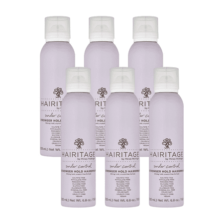 Hairitage Under Control Stronger Hold Hairspray, 6.8 oz (Pack of 6)