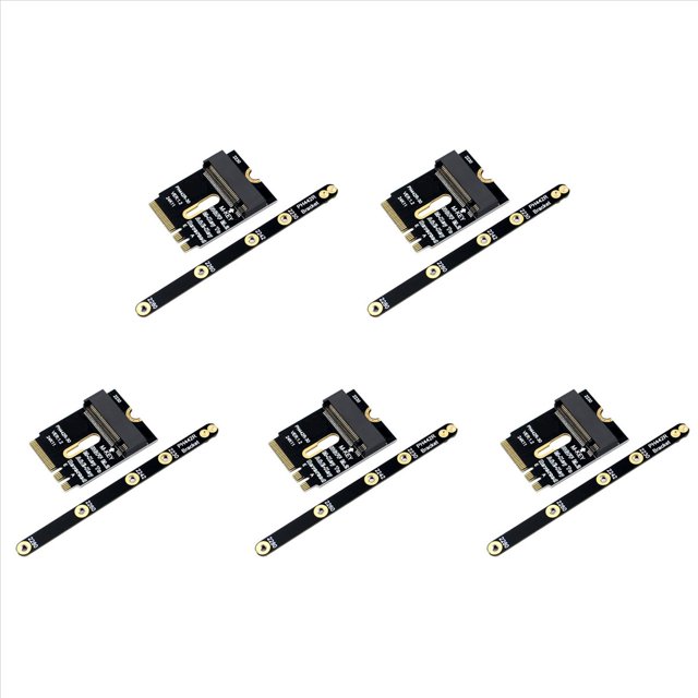 5X Adaptador Wifi M.2 Adaptador Wifi M.2 A SSD NVME PCIe4.0 A M2 NGFF Clave A+e Adaptador Wifi para Módulo WiFi/WWAN/LTE