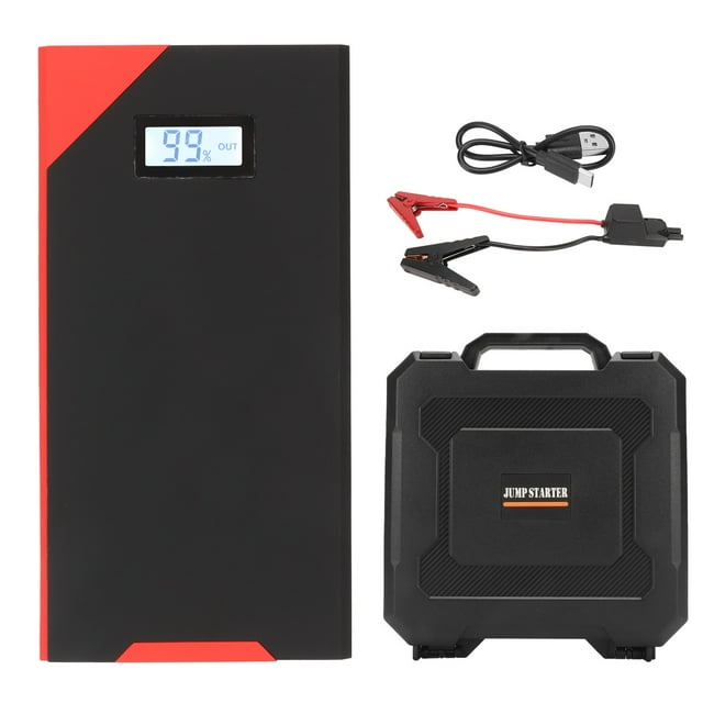 Arrancador de batería para coche, portátil, 800A, 12000mAh, 12V, elevador de batería portátil con luz LED, puerto tipo C