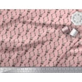 thumbnail image 2 of Soimoi Pink Heavy Canvas Fabric Damask Floral Decor Fabric Printed Yard 58 Inch Wide, 2 of 3