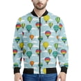 thumbnail image 5 of Nueva chaqueta con estampado 3D de globo de aire de dibujos animados para hombre, primavera otoño 2024, abrigo con cremallera de manga larga, chaqueta de vuelo callejero 6XL, 5 of 5