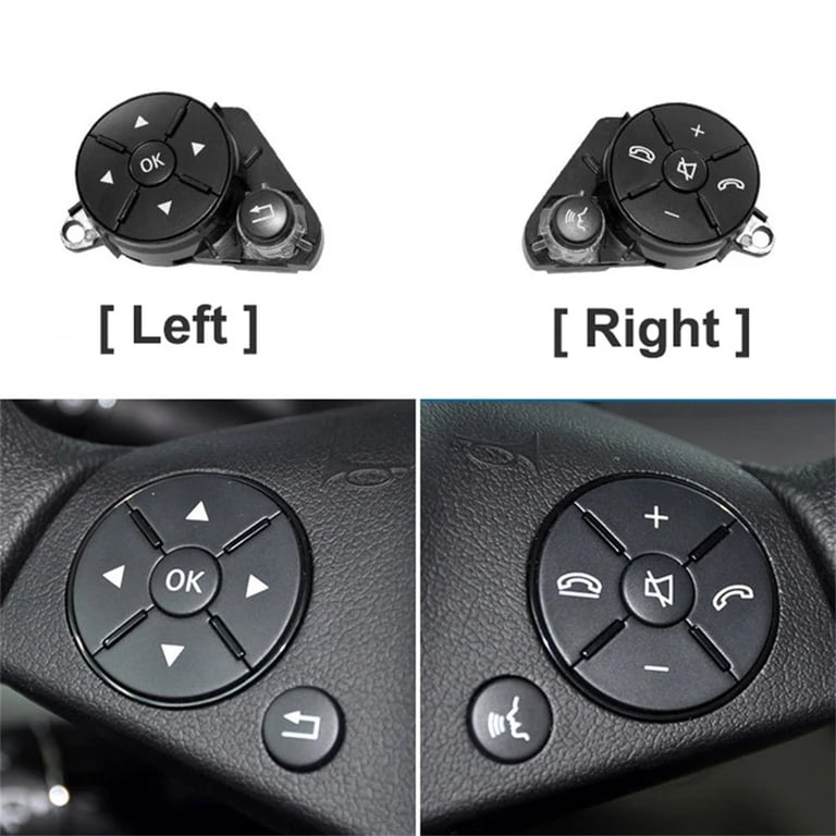 Right Steering Wheel Cruise Control Switch Button For Mercedes GLS / GLE W166 – Black, Replaces A 099 905 07 00