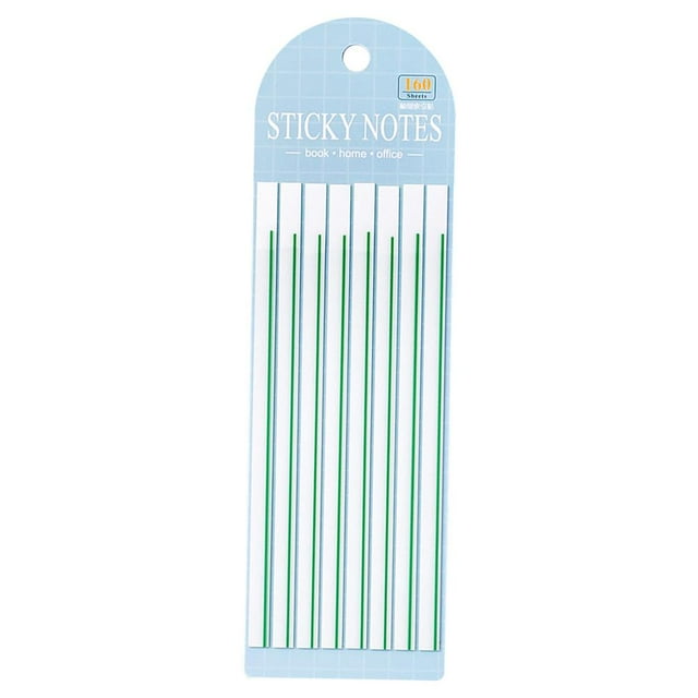 PET Long Striped Convenience Stickers For Students Fluorescent Notes Hot S4