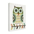 thumbnail image 2 of Trademark Fine Art 'Folk Lodge Owl Earth' Canvas Art by Michael Mullan, 2 of 3
