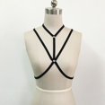 thumbnail image 1 of Lencería sexy de vendaje Arnés hueco Lencería Bustier Sujetador sin copa elástico Ahueca hacia fuera Sujetador de arnés con correa elástica para mujer Tan Jianjun unisex, 1 of 2