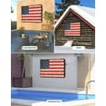 thumbnail image 4 of Red American Flag Outdoor TV Cover 48 to 50 Inch Weatherproof, Retro USA Flag Watercolor 600D Oxford TV Covers with Waterproof Zipper, Outside Flat TV Screen Protector Size 48"W x 30"H x 4.5"D, 4 of 7