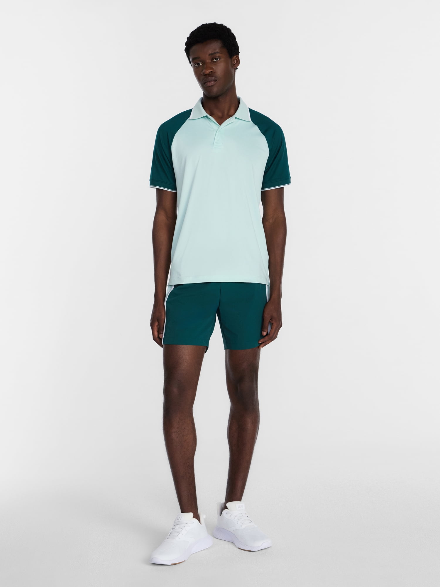 Athletic Works Men's and Big Men's Modern Tennis Polo Shirt, Sizes XS-3XL