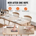 thumbnail image 4 of KFFKFF Clear PVC Table Cover, Dimensions 42 x 96 Inch with 1.5 mm Thickness, Rectangular Desk Mat, Water-Resistant and Simple to Clean, Ideal for Office, Dining Room, Dresser or Night Stand, 4 of 9