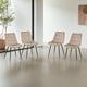 thumbnail image 4 of Ilios Innova | Paquete de 4 Sillas de Comedor Lar en Color Beige, Sillas Tapizadas de Terciopelo con Patas Metálicas Negras, Diseño Moderno y Minimalista., 4 of 9