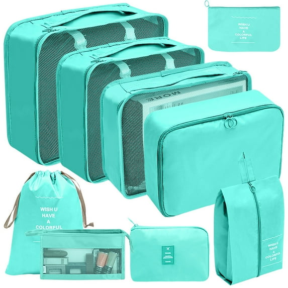 Packing Cubes for Travel,Travel Packing Cubes for Suitcases Lightweight Travel Essential Bag with Toiletries Bag for Clothes Shoes Cosmetics Toiletries