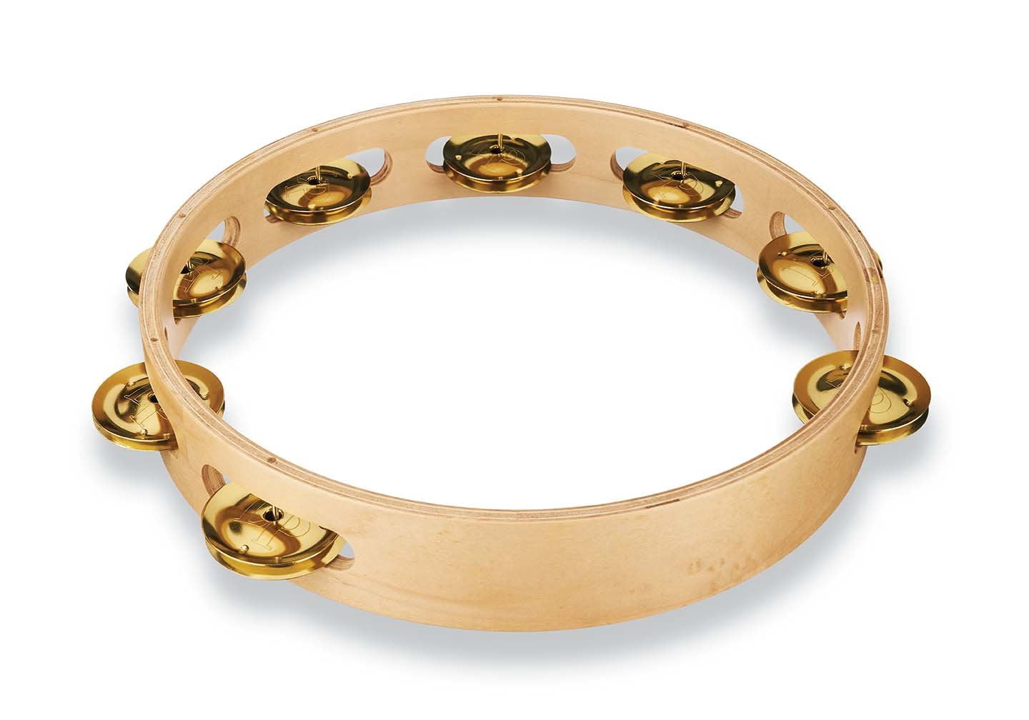 Latin Percussion Pro 10 Single Row Tambourine - Brass - LP380A-BR