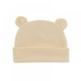 thumbnail image 1 of Stibadium Cotton Baby Hat Bear Ear Baby Beanie Hats Newborn Boys Girls Hospital Hat Set 0-12Months, 1 of 5