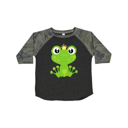 

Inktastic Cute Frog Green Frog Frog Princess Crown Gift Toddler Toddler Girl T-Shirt