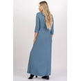 thumbnail image 4 of Maternity and Nursing Maxi Faux Wrap Dress with Adjustable Belt, 4 of 4