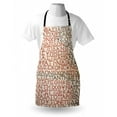 thumbnail image 3 of Toga Party Apron Antique Latin Culture Alphabet Writing Carved on the Tombstone Print, Unisex Kitchen Bib Apron with Adjustable Neck for Cooking Baking Gardening, Peach Dark Coral Taupe, by Ambesonne, 3 of 3