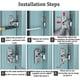 thumbnail image 2 of Jinyi 90 De Right Le Latch Bolt Less Steel S Le Latch Bolt Hold Accessories - (2pcs, Silver), 2 of 4
