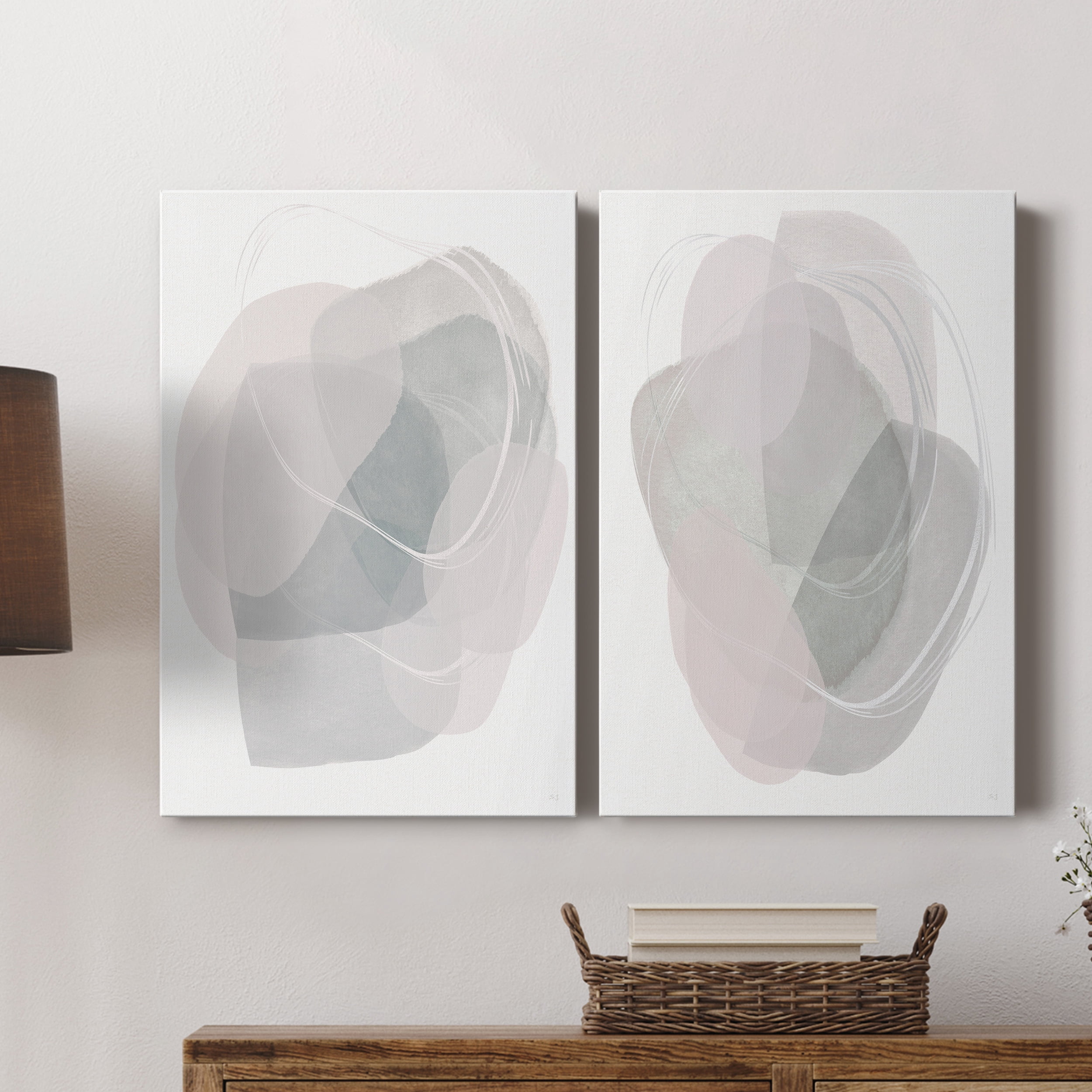 River Jewels I Premium Gallery Wrapped Canvas - Ready to Hang - Set of 2 - 18 x 27 Each