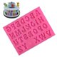 thumbnail image 3 of Moldes de letras y números 3D de chocolate para pasteles y repostería de silicona para caramelos, moldes de silicona para fondant de 26 letras, 3 of 5