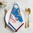 thumbnail image 2 of 4th of July Cloth Napkins, Blue Truck Balloon Floral Cherry Watercolor Washable and Reusable Dinner Napkins Set of 2, Table Napkin for Kitchen Party Birthday Wedding Hotel Housewarming 20"x20", 2 of 9