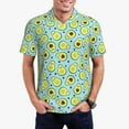 thumbnail image 5 of Wukai Avocado and Hearts Men’s Polo Shirts,Quick-Dry Athletic Shirt,Classic Fit Shirts-XX-Large, 5 of 8