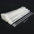 thumbnail image 2 of 10 Inches Mount Head Cable Zip Ties Screw Hole Nylon White 80 Pack, 2 of 5