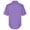 ZA Purple, variant on Mens Shirt Zip Up Turndown Collar Lightweight Short Sleeve Shirt Solid Color Classic Fit Casual Mens Shirt