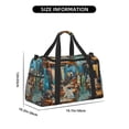 thumbnail image 3 of Disketp Whimsical Cats Night Cafe Bolsa de Viaje Tipo Duffle, Bolso de Mano para Fin de Semana para Mujer, Bolsa de Gimnasio Ligera para Hombre, Esencial para Viajes, 3 of 7