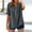Dark Gray, variant on WCJM Unbranded Women's Long Sleeve Pocket Casual Loose T-Shirt Dress Women's Long Sleeve T-Shirt Loose Shirt Top Stand Solid Color Sleeve Collar Casual Women's Shirt Women's Shirt