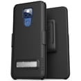 thumbnail image 4 of Encased Moto G Play 2021 Belt Case with Kickstand (Slimline) Ultra Thin Cover with Holster Clip for Motorola G Play 2021 ONLY- Black, 4 of 5