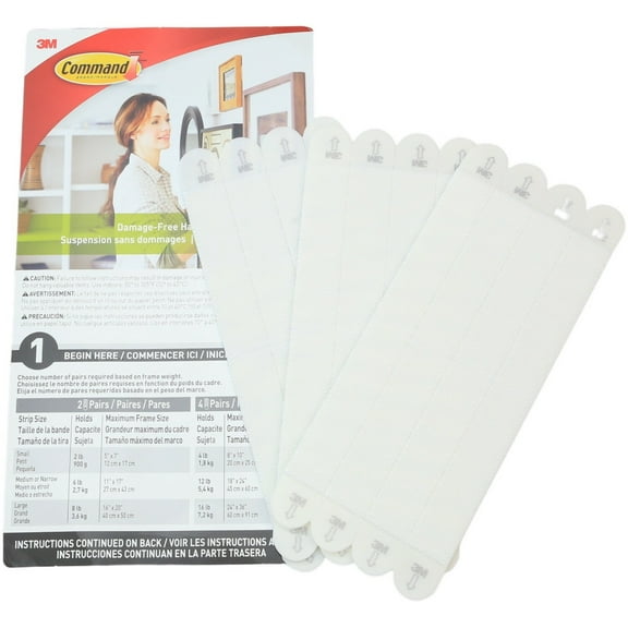 Command Ph206-14Na Heavy Duty Strips Picture Hanging Material
