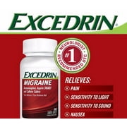 600 Caplets Excedrin Migraine Acetaminophen Aspirin Caffeine Pain Reliever Aid
